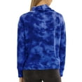 thumbnail image 2 of Women's  Blue Auburn Tigers Maddie Tie-Dye Tri-Blend Pullover Hoodie, 2 of 2