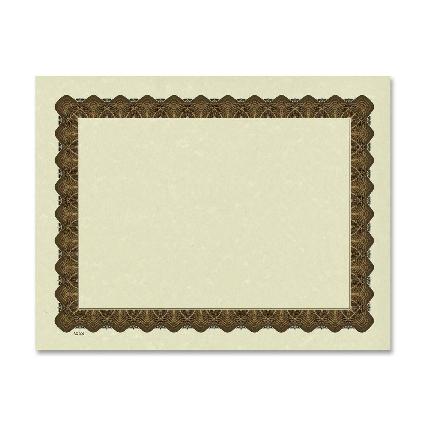 Great Papers! Metallic Gold Premium Quality Certificates, 100ct