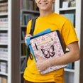 thumbnail image 6 of HELLHERO Butterfly Student Gift Bag Paperback Book Cover with Washable Pocket Polyester for Outdoor Study Book Organzoer Holder Lightweight 8.66 x 11.42, 6 of 8