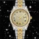 thumbnail image 4 of Reloj De Pulsera De Moda Con Fecha Y Diamantes Para Hombre Color De La Correa Watch + Silver Bracelet, 4 of 8