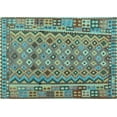 thumbnail image 1 of Ahgly Company Indoor Rectangle Abstract Light Blue Contemporary Area Rugs, 7' x 10', 1 of 4