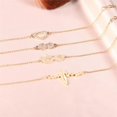 thumbnail image 2 of 4 pcs Bracelet en Or avec Coeur, Infini, ECG Courbe et Strass Or, 2 of 5