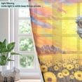 thumbnail image 4 of Ostrich Sunflowers Mountains Blackout Curtains Thermal Insulation 63 inch Grommet for Bedroom Living Room Bathroom Kitchen Windows 2 Pack, 4 of 6