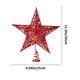 thumbnail image 3 of Adorno navideño con purpurina Yyuenw, estrella roja brillante para decoración navideña, 3 of 5
