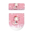 thumbnail image 5 of HELLHERO Holiday Christmas Hat Salamander Toilet Lid Cover Set of 2 Piece Adjustable Toilet Lid Cover Dustproof Hotel Home, 5 of 8