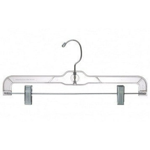 Clear Plastic Pant and Skirt Hanger w/Clips