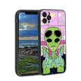 thumbnail image 1 of Compatible with iPhone 11 Pro Phone Case, Psychedelic-Trippy-Alien-Art-Visuals-Colours16 Case Men Women, Flexible Silicone Shockproof Case for iPhone 11 Pro, 1 of 1
