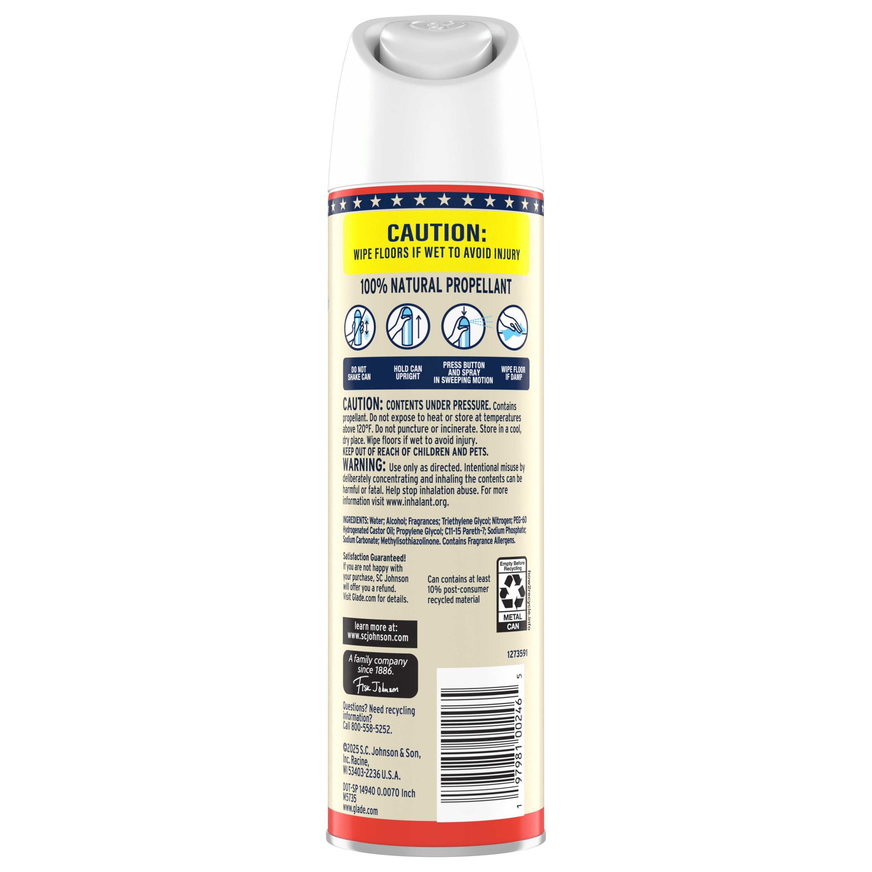 Glade® Soft Mist Air Freshener Room Spray, Berries and Cream, 7.3oz., 1 count