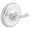 Polished Chrome, variant on College Circle Wall Mounted Double Robe Hook Finish: Satin Nickel