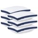 thumbnail image 1 of Juego de 6 unidades de ropa de cama Pillows Utopia, tamaño queen (azul marino), de primera calidad, 1 of 8