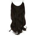 thumbnail image 5 of Blonde Invisible Wire in Hair Extensions Curly Long Synthetic Hairpieces for Women Blonde Hair Piece 20 Inch 4.2 Oz Invisible Headband Wire Fish Line Hidden Extensions, 5 of 8