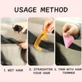 Heart Shape Thinning Hair Cutting Comb Pubic Hair Brushes Trimming Tools Thinning Scissors