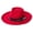 Red, variant on Vintage Maillard Homburg Panama Hat Victorian Age Western Porkpie Hat Trilby Top Hat for Dinner Outdoor Casual Wear