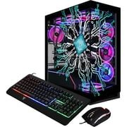 CLX Horus Gaming Desktop Computer, Intel Core Ultra 9 285K, 64 GB, 6 TB HDD, 2 TB SSD, Mid-tower, Black