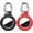 F1-black+red, variant on Car Key Chain Holder for Apple AirTag 2nd & 1st Gen, Hard Shell Automotive Key Fob Waterproof Cover with Metal Keyring-B89-Black2+Black2