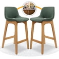 thumbnail image 1 of Silla Alta para Barra de Bar Estilo Nordico con Reposapies Set de 2 Pz., 1 of 9