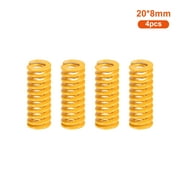Aibecy 4pcs Upgrade Heated Bed Die Spring Compression Spring Length 20mm OD 8mm 4mm Compatible with Anet A8 A6 ET4 ET5 Creality 10 / 10S Ender 3 3D Printer