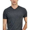 thumbnail image 3 of Alfani Mens Ribbed Collar Basic T-Shirt, Black, XX-Large, 3 of 3