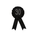 thumbnail image 1 of Purpurina 50 Fiesta De Cumpleaños Rosetón De La Cinta Broche Insignia Favorecer Negro Zulema  Insignia de roseta, 1 of 7