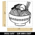 thumbnail image 2 of Yummy Fun Ramen Noodle Doodle Self-Inking Rubber Stamp Ink Stamper - Lime Green Ink - Small 1 Inch, 2 of 7
