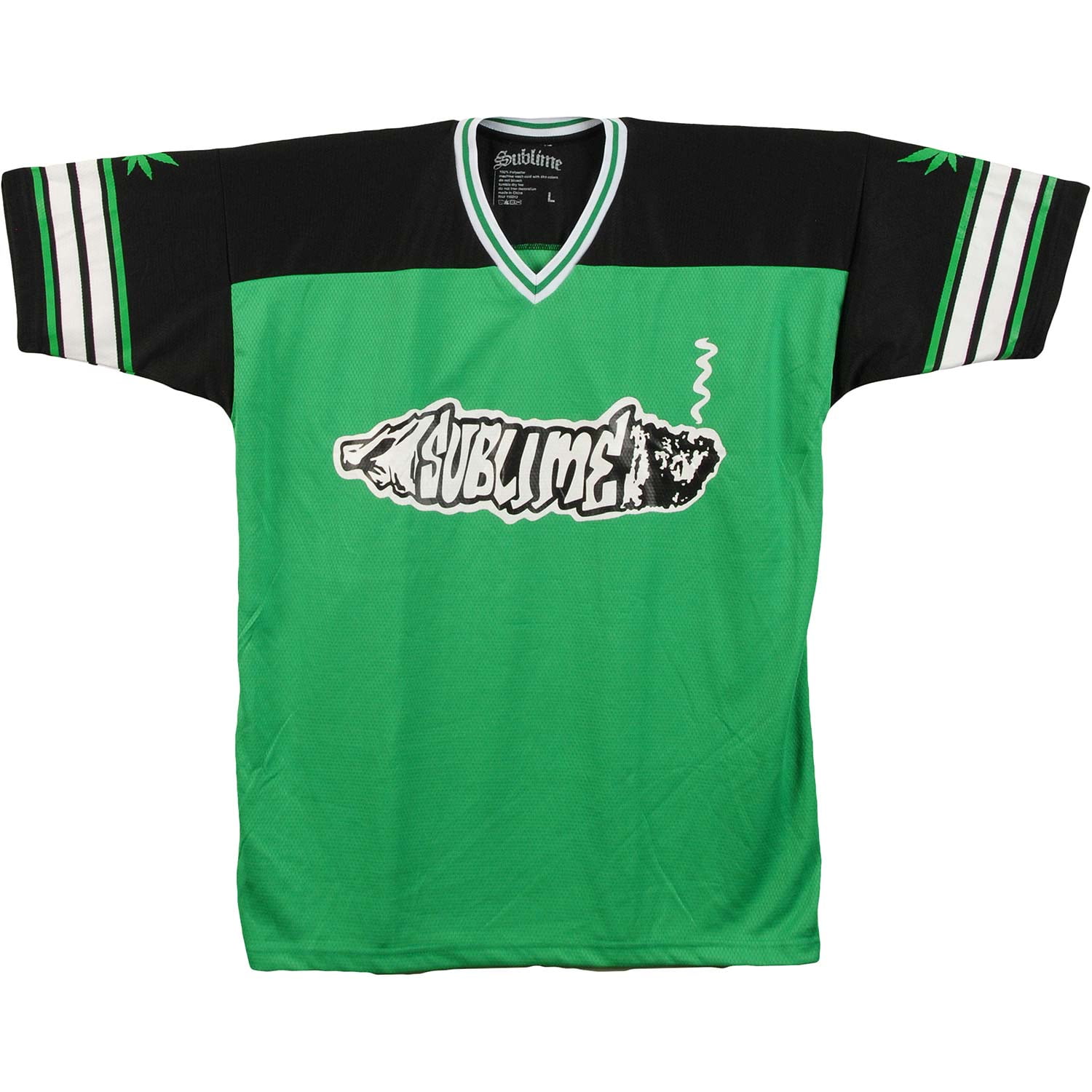green black and white jersey