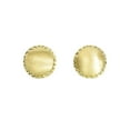 thumbnail image 2 of JewelStop 14K Yellow Gold Shiny Button Stud Earrings - 10 x 10 mm, 1.9gr., 2 of 3