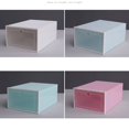thumbnail image 2 of Transparent Plastic Shoe Box Shoe Storage Box Shoe Box Shoe Box Flip Cover Drawer Shoe Storage Artifact Thickening, 2 of 6