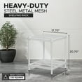 thumbnail image 4 of Design Ideas MeshWorks 2 Tier Narrow Metal Storage Shelving Unit, White, 4 of 11