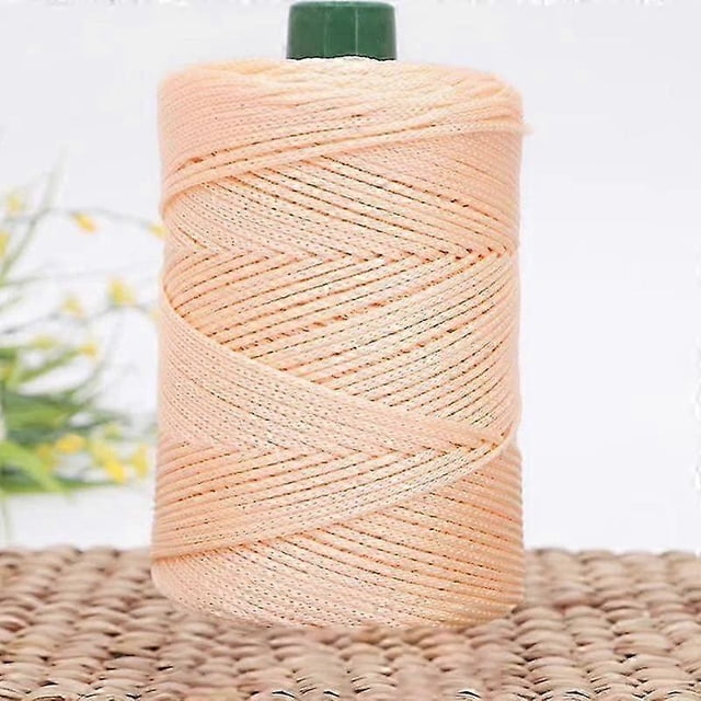 1 pieza de hilo de ganchillo grueso con cojín para tejer a mano, hilo de seda para tejer zapatos DIY