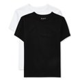 thumbnail image 1 of Camiseta The Children's Place para niños, manga corta, 2 unidades, color blanco y negro, 1 of 4
