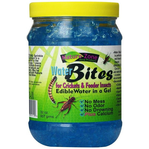 Nature Zone Water Bites for Feeder Insects [Reptile, Foods Dry] 32 oz