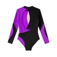 thumbnail image 4 of MSemis Girls One Piece Gymnastic Leotard Diamonds Ballet Athletic Dance Bodysuit, 4 of 4