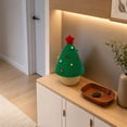 thumbnail image 4 of Wodellrrea Christmas Tree Storage Basket, Holiday Storage Bin, Knitted Organizer Basket with Red Star, Festive Open-Top Container for Wrapped Candy, Gifts, Desktop, Shelf and Home Decor, 4 of 5