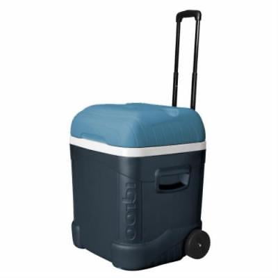 Maxcold 70 QT 101 Can Capacity Ice Blue Roller Cooler Push Button