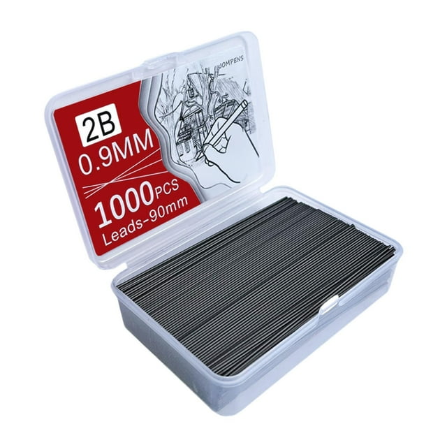 Milaget Lead Refills Large Capacity Portable Pencil Lead Core for Office Home School 0.9mm 1000pcs