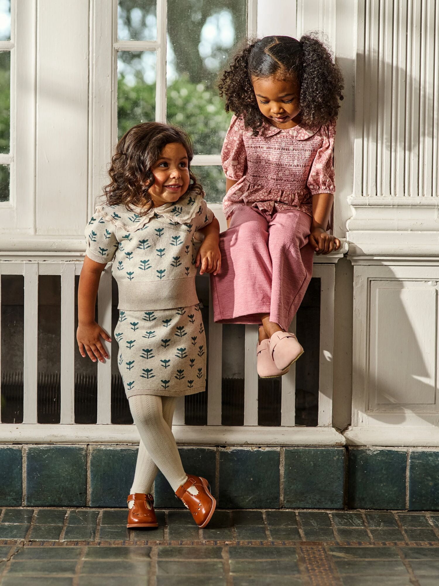 Modern Moments by Gerber Toddler Girl Scallop Sweater and Skirt Set, 2-Piece, 12 Months - 5T