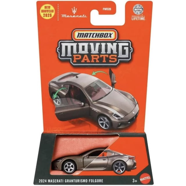 Piezas móviles Matchbox para vehículos de juguete fundidos a presión 2024 Maserati