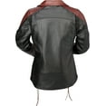 thumbnail image 2 of Z1R Combiner Womens Leather Motorcycle Jacket Black SM, 2 of 2
