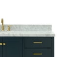 thumbnail image 5 of Ariel Cambridge 67 Inch Single Oval Sink Vanity With Carrara White Marble Countertop With 1.5 Edge In Midnight Blue, 5 of 10