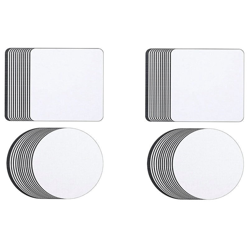 48Pcs of Sublimation Blank Coaster Blank Coaster Rubber Coaster for ...