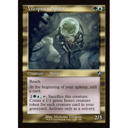 MtG Innistrad Remastered Uncommon Vilespawn Spider (Classic Frame) #436