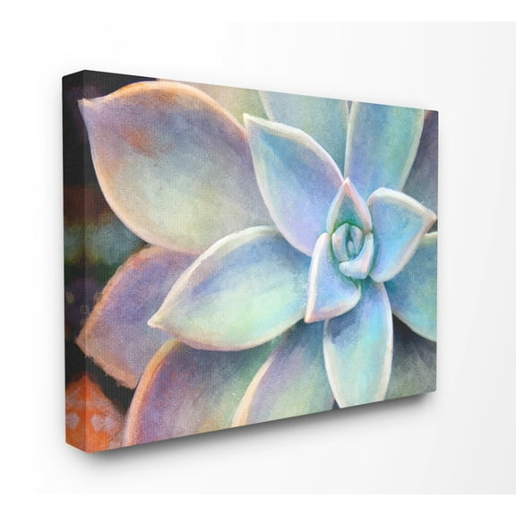 The Stupell Home Decor Collection Succulent Plant Vibrant Bloom Painting Wall Art