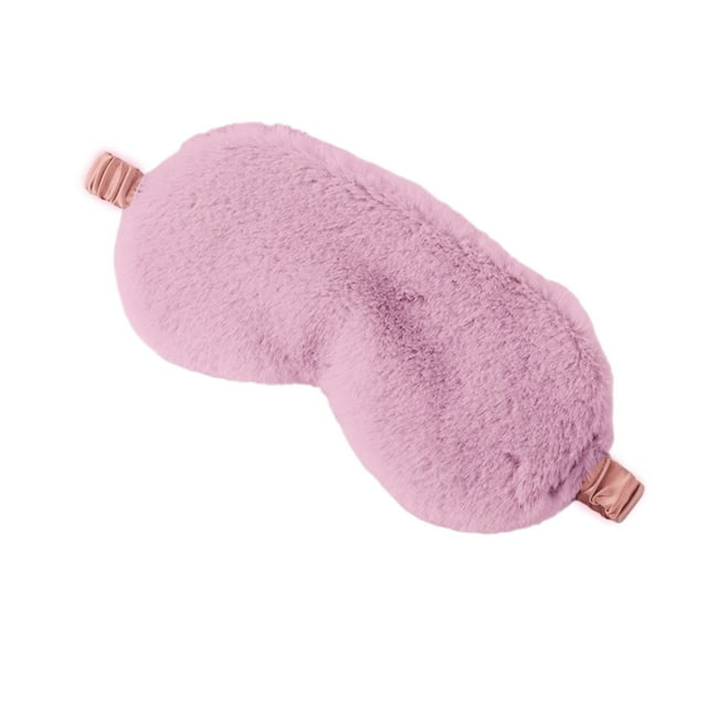 Antifaz para dormir suave, antifaz para dormir cómodo y peludo de imitación de satén, antifaz para dormir, antifaz para dormir para mujeres y hombres, parche para el ojo de regalo