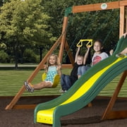 Backyard Discovery Tanglewood Cedar Wood Swing Set, Slide, Clubhouse, Playhouse, Snack Bar