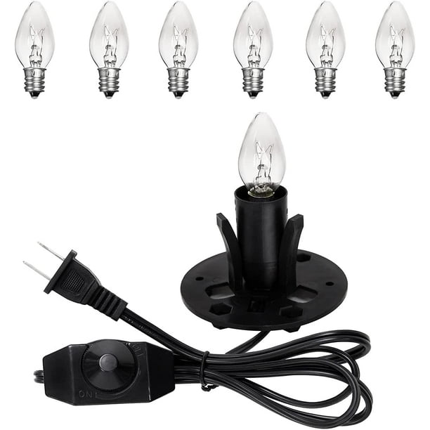 OHLGT Himalayan Salt Lamp Cord Replacement with Dimmer Switch and E12