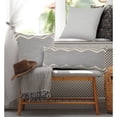thumbnail image 2 of Ox Bay Sindy 20"x 20" Charcoal Chevron Cotton Adult Decorative Throw Pillow, 2 of 10