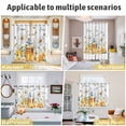 thumbnail image 5 of White Daisy Kitchen Curtains Window Panels, Spring Floral Elegant Farmhouse Botanical Bees Insulated Window Treatment Curtain, Grommet Curtains for Bedroom/Living Room/Bathroom, 2 Piece 52"Wx45"L, 5 of 8