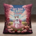 thumbnail image 2 of My Dog Is My Valentine Cute Bull Terrier in Gift Box Pillowcase Double Sided Bully Dog Lovers Gifts Idea Pillow Case Covers - 3006, 2 of 3