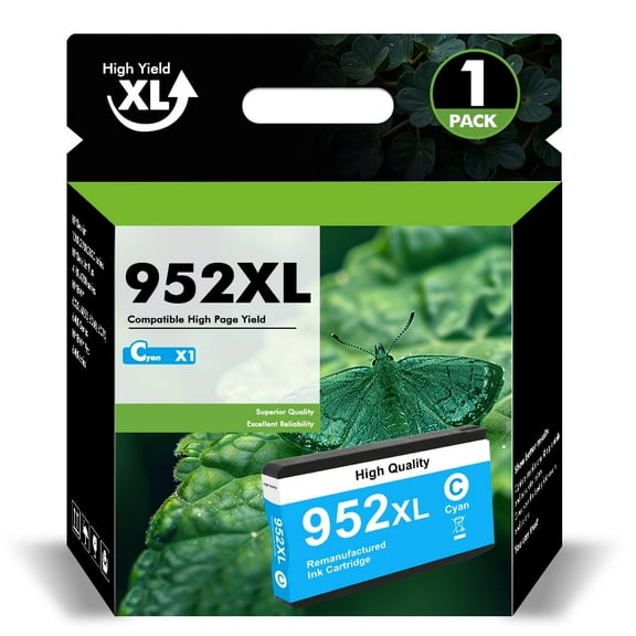 952 952XL Ink Cartridges Compatible for HP 952XL 952 1 Pack Cyan Ink for OfficeJet Pro 8710 7740 8720 8210 8715 8702 7720 8730 8740 8216 8725 8700