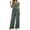 F163 Green, variant on Likimi Two Piece Sets For Women Summer Casual V Neck Solid Color Sleeveless Vest With Pants Breathable Outfit Set Khaki Size L